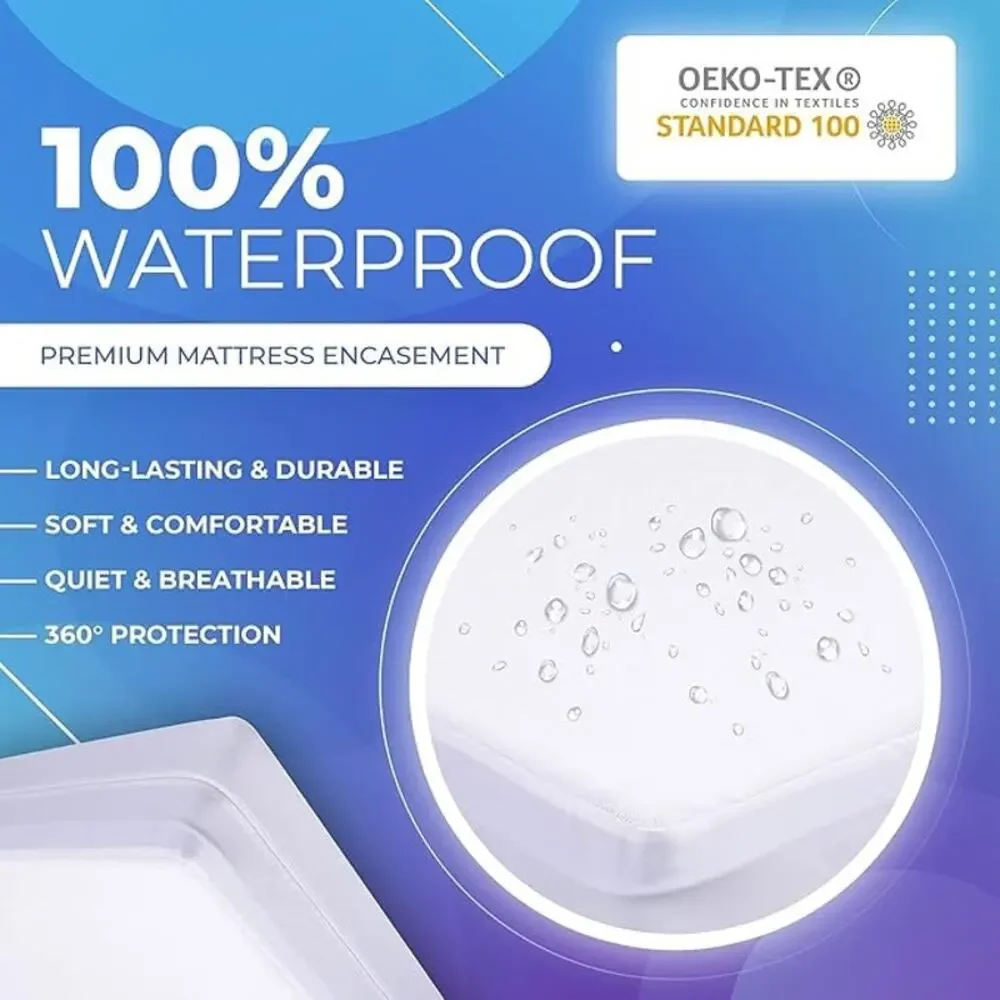 Twin-XL 39X80 Size Mattress Encasement  Waterproof  Terry Fabric 12-15